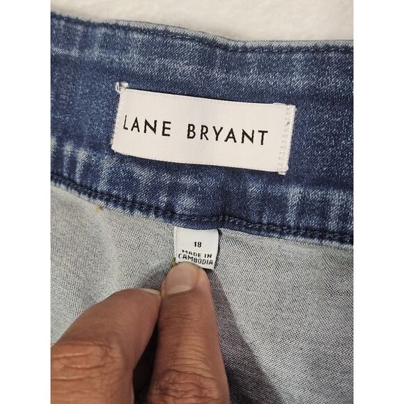 Lane Bryant High Rise distressed Jegging Padel jeans size 18 plus size denim NWT - Picture 5 of 10